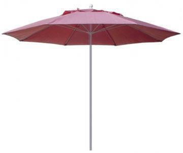 Fiberbuilt Market Umbrella 11 Foot Octagon with One Piece Powder Coated Pole and Marine Grade Fabric