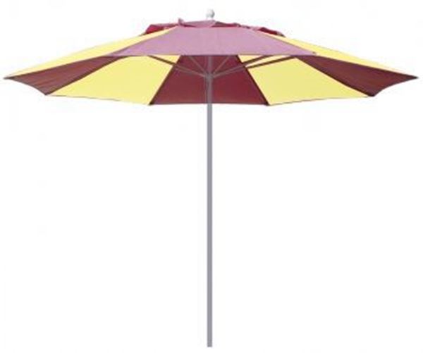 Fiberbuilt Market Umbrella 9 Foot Octagon with Two Piece Powder Coated Pole