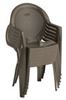 Picture of Trinidad Highback Plastic Resin Stacking Armchair, 9 lbs.