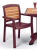 Picture of Aquaba Classic Plastic Resin Stacking Dining Armchair, 11 lbs.