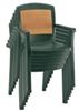 Picture of Aquaba Classic Plastic Resin Stacking Dining Armchair, 11 lbs.