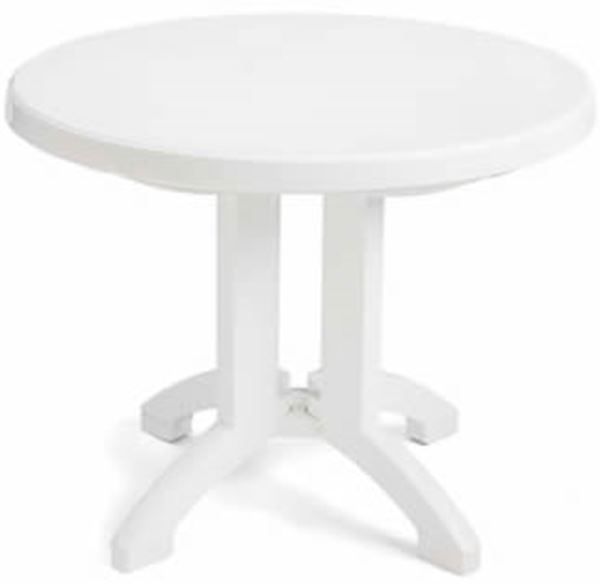 Picture of Vega 38 Inch Round Folding Table Plastic Resin, Case Pack of 14