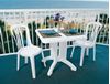 Picture of Miami Bistro Dining Set, Includes 2 Miami Bistro Stacking Chairs and a Vega 32 Inch Square Dining Tables, Minimum Order Required