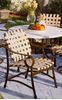 Picture of Barbados Cross Weave Dining Chair, Vinyl Strap with Aluminum Frame Pool Furniture
