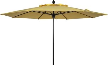 Fiberbuilt Lucaya Market Umbrella 11 Foot Octagon with One Piece Powder Coated Pole