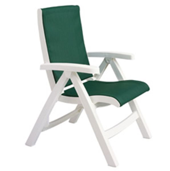 Picture of Jersey Midback Folding Sling Chair with Resin Frame, 16 lbs.