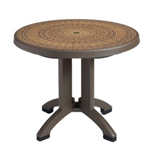 Picture of Havana 38 Inch Round Resin Folding Table, 24 lbs.