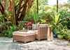Picture of Telescope Outdoor Pool Deck and Patio Wicker Arm Chair with Cushion, La Vie Wicker Collection