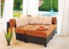 Picture of Telescope Outdoor Pool Deck and Patio Wicker Ottoman with Cushion, La Vie Wicker Collection