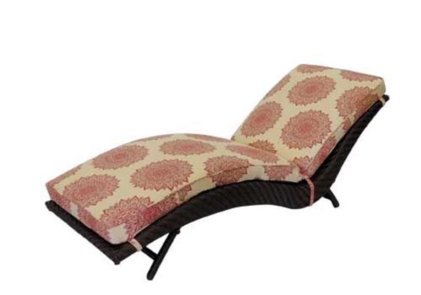 Wicker Cushion Chaise Lounge