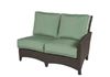 Sectional Wicker Box & Welt Deep Seat Cushion Right Arm Love Seat