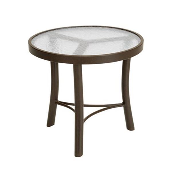Acrylic Round 20" Diameter x 18.5" H Pool Side Tea Table
