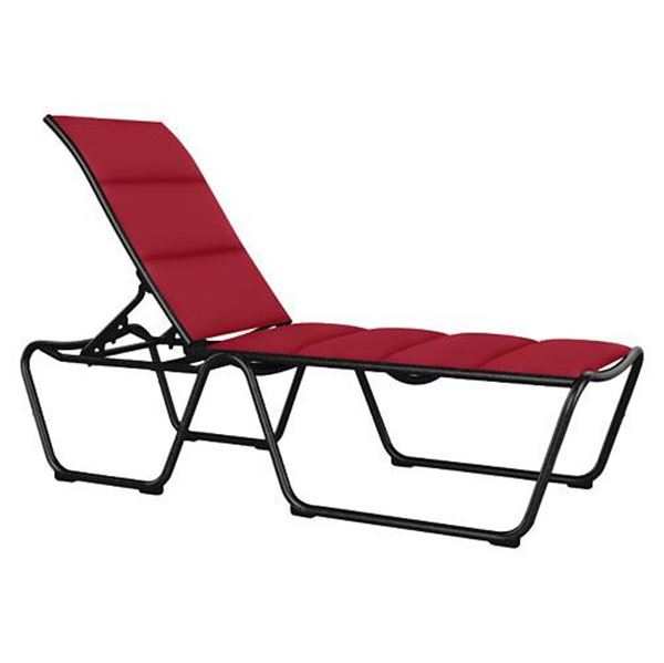Tropitone Millennia Padded Sling Armless Chaise Lounge