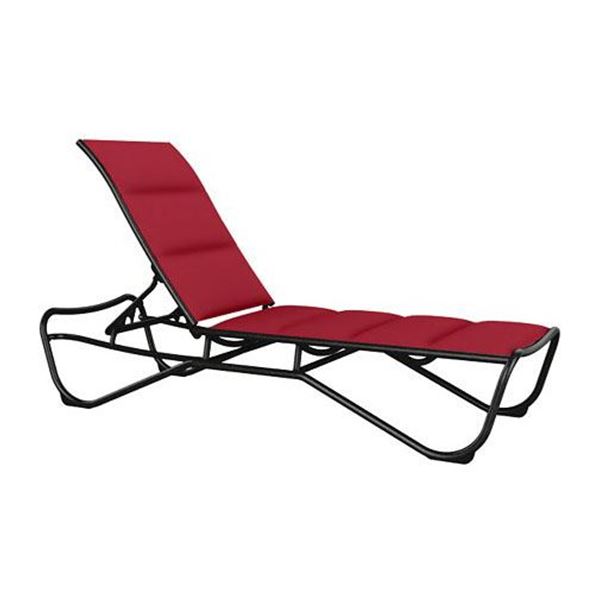 Tropitone Millennia Padded Sling Armless Chaise Lounge