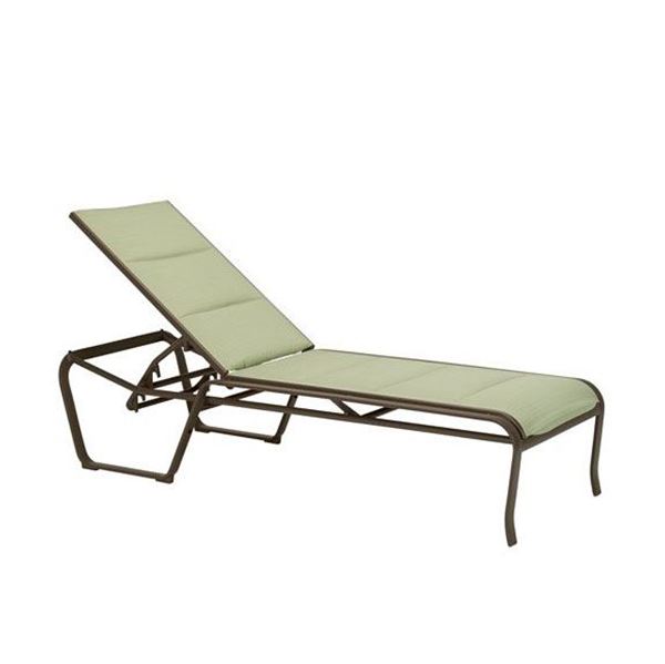 Tropitone Spinnaker Armless Padded Sling Chaise Lounge