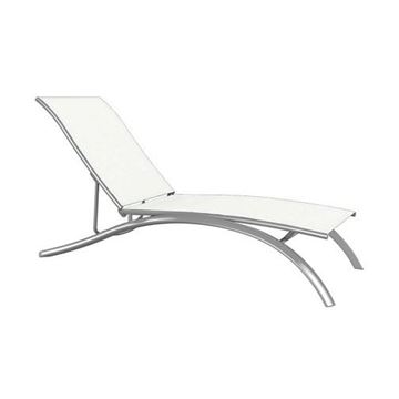 Tropitone South Beach Relaxed Sling Elite Armless Chaise Lounge