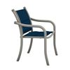 Tropitone La Scala Padded Sling Dining Chair with Aluminum Frame