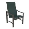 Tropitone Kenzo Sling High Back Dining Chair with Aluminum Frame