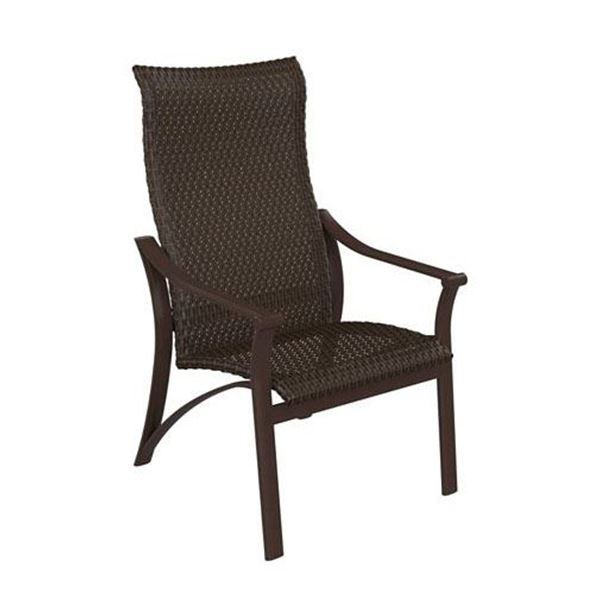 Tropitone Corsica Woven High Back Dining Chair
