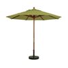 7 Foot Market Umbrella Octagon with Two-Piece Wood Pole