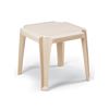 Miami 17 Inch Square Low Stacking Table Plastic Resin - Tan