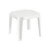 Miami 17 Inch Square Low Stacking Table Plastic Resin - White