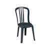 Miami Bistro Plastic Resin Stacking Side Chair - Charcoal
