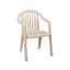 Miami Lowback Plastic Resin Stacking Armchair - Sandstone