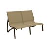 Sunset Sling Love Seat Chair, with Aluminum Frame by Grosfillex