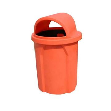 42 Gallon Pool Deck Trash Can with 2 Way Lid & Liner