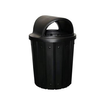 42 Gallon Pool Deck Trash Can with 2 Way Open Lid & Liner