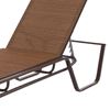 Monterey Chaise Lounge Fabric Sling with Stackable Aluminum Frame