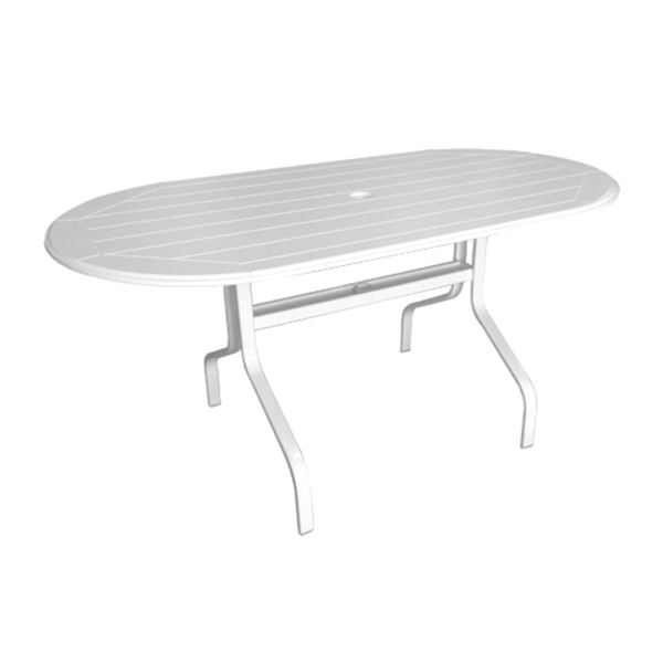 Commercial Marine Grade Polymer 30" x 60" Oval Dining Table