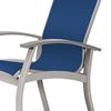 Telescope Belle Isle Sling Arm Chair with Aluminum Frame