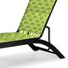 Telescope Kendall Cross Weave Strap Stacking Chaise Lounge with Aluminum Frame