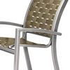 Telescope Kendall Cross Weave Strap Stacking Cafe Chair with Aluminum Frame