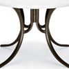 Round Dining Table 42 Inch Werzalit Table with Aluminum Frame