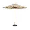 7 Foot Market Umbrella Octagon with Two-Piece Wood Pole - Khaki