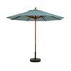 7 Foot Market Umbrella Octagon with Two-Piece Wood Pole - Spa Blue