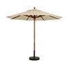 9 Foot Octagon Wooden Market Umbrella - Khaki