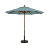9 Foot Octagon Wooden Market Umbrella - Spa Blue