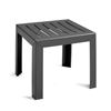 Bahia 16 Inch Square Cocktail Table Plastic Resin - Charcoal