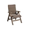 Java All Weather Wicker Folding Chair - Taupe