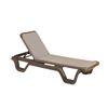 Marina Plastic Resin Sling Stackable Chaise Lounge - Espresso