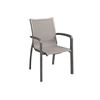 Sunset Sling Dining Arm Chair - Solid Gray/Volcanic Black