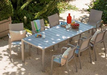 86” X 35" Sunset Rectangular Aluminum Dining Table, 66 Lbs.