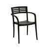 Vogue Stacking Arm Chair, Air Modeled Plastic, 10 Lbs.