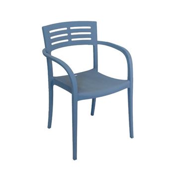 Vogue Stacking Arm Chair, Air Modeled Plastic, 10 Lbs.