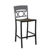 Moon Stacking Armless Barstool, Air Modeled Plastic, 22 Lbs. 