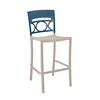 Moon Stacking Armless Barstool, Air Modeled Plastic, 22 Lbs. 
